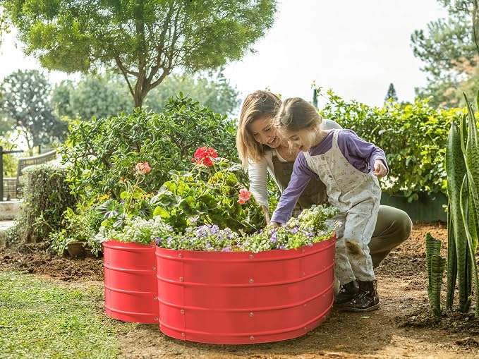 Plant & Plot Galvanized Raised Garden Beds Outdoor // Planter Raised Beds - Image 2