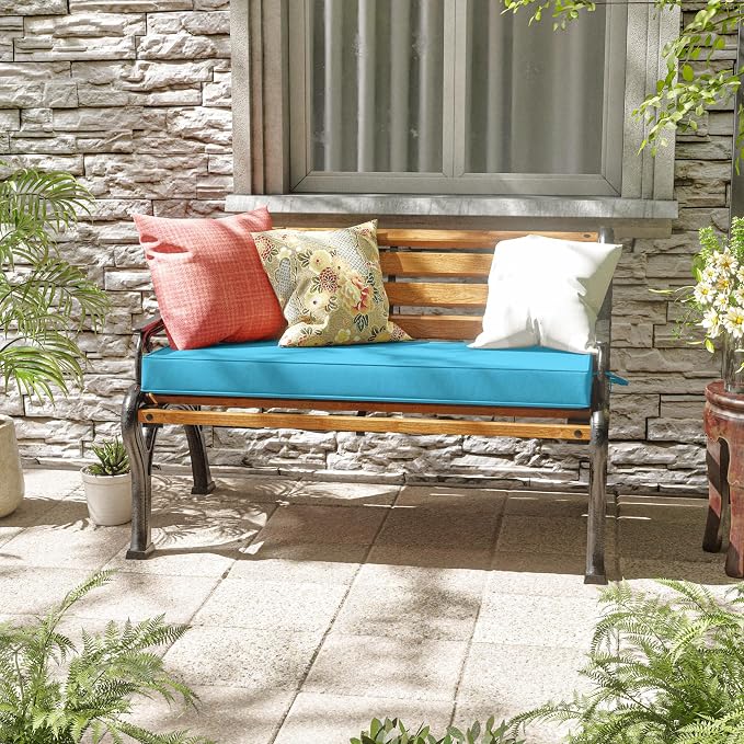 Premium Outdoor Bench Cushions for Patio Furniture 3.5inches Memory Foam Bench - Image 2