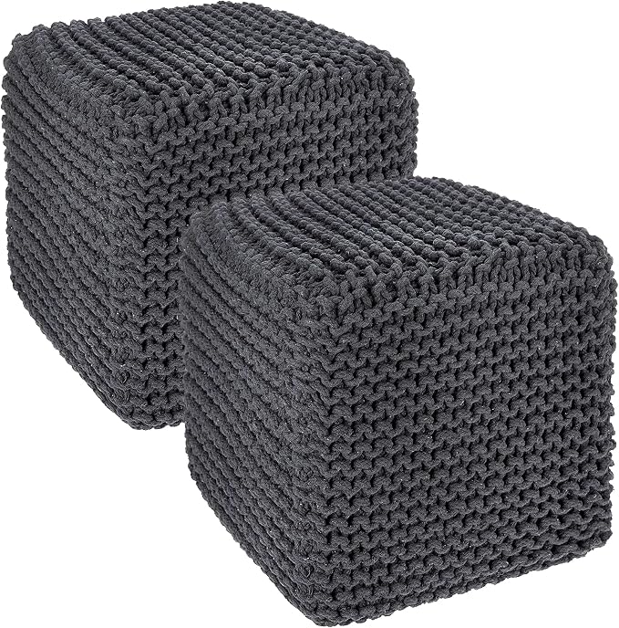 REDEARTH · Cube Pouf Foot Stool Ottoman by REDEARTH