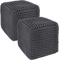 REDEARTH · Cube Pouf Foot Stool Ottoman by REDEARTH