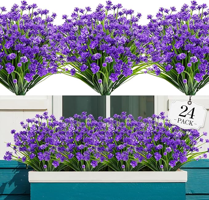 AGIRL 24 Bundles Artificial Flowers by AGIRL