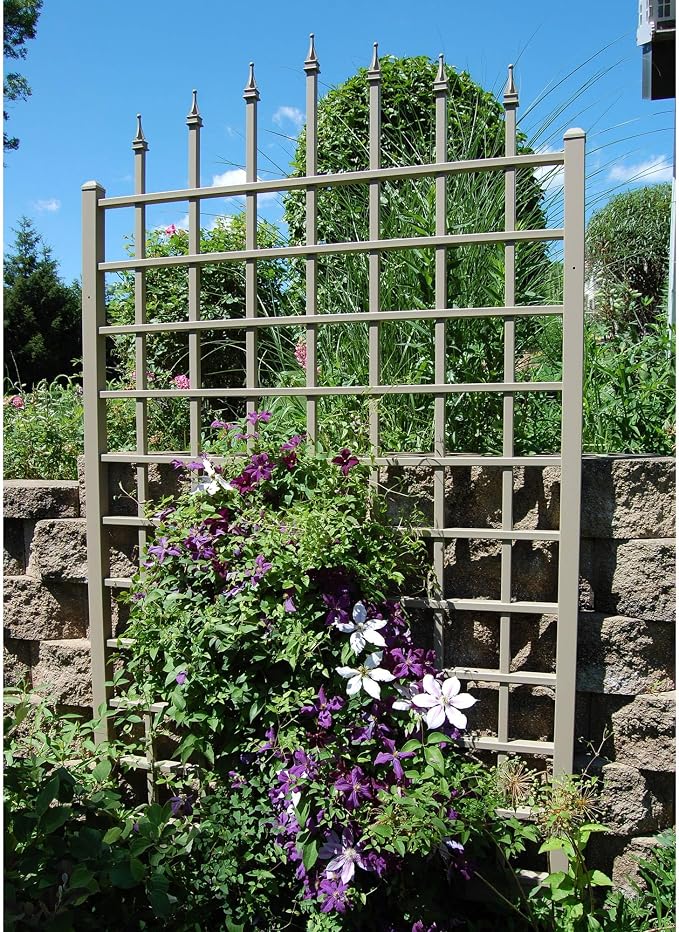 Dura-Trel Winchester 57 x 95 Inch PVC Vinyl Outdoor Garden Patio Trellis - Image 8