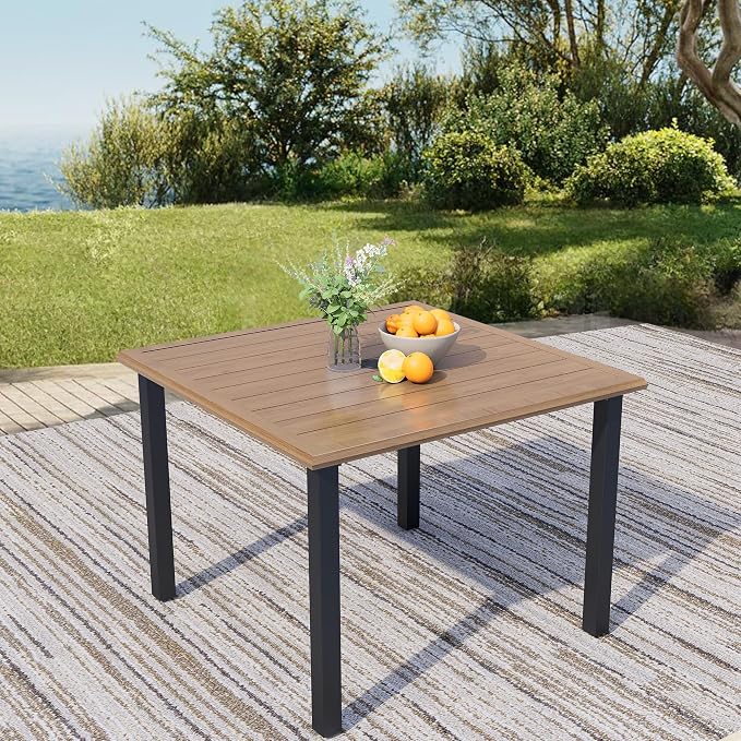 37.8'' Square Outdoor Patio Table by Unknown