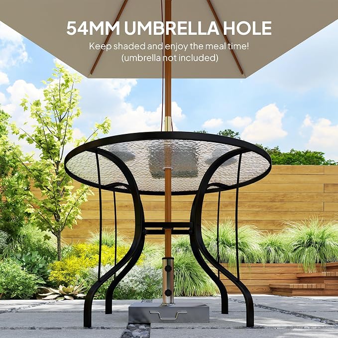 Outsunny 38" Round Patio Table - Image 5