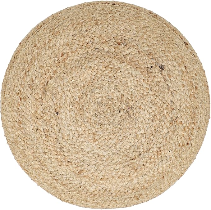 REDEARTH · Jute Circular Jute Pouf Ottoman - Image 5