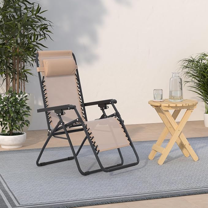 Set of 2 Zero Gravity Chairs Lounge Chair - Image 2