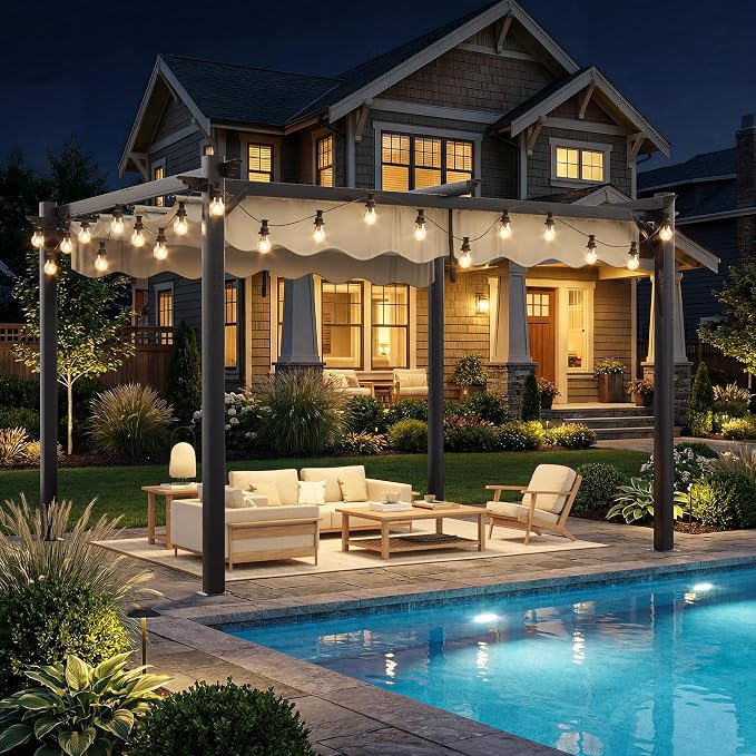 Polar Aurora 10'x12' Outdoor Pergola - Image 7