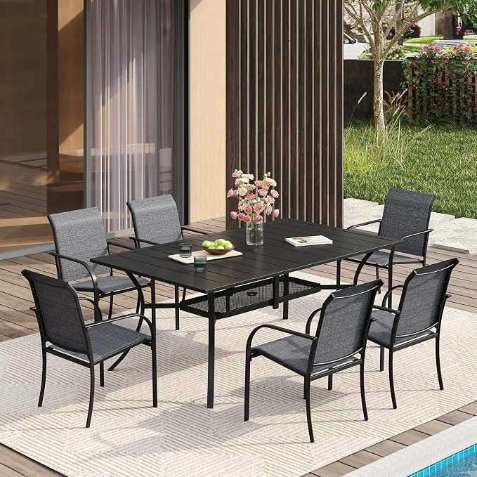VICLLAX 7 Pieces Patio Dining Set by HOME