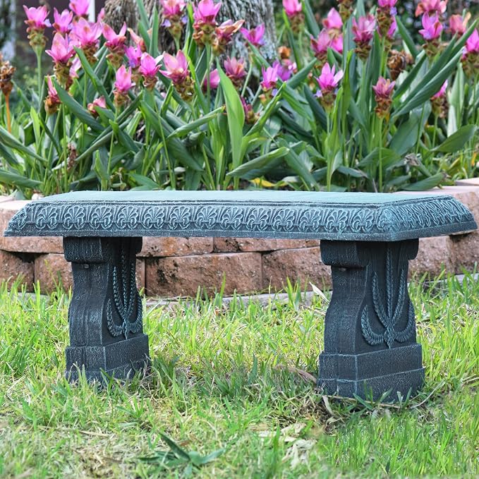 Arcadia Garden Products Outdoor Fiberclay Garden Bench - Image 7