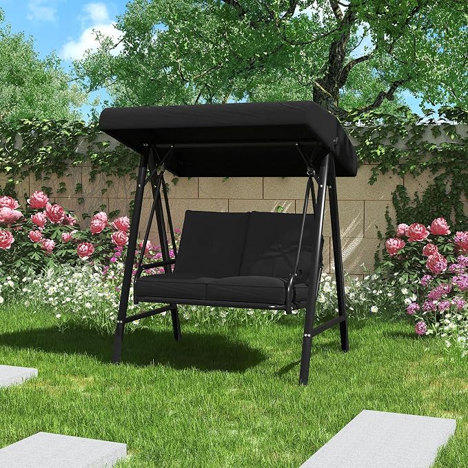 AECOJOY 2-Seat Outdoor Patio Swing Chair - Image 8