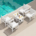 SEWRWALL Patio Furniture Set, HDPE Material All Weather Use Adirondack Chair Set by SERWALL