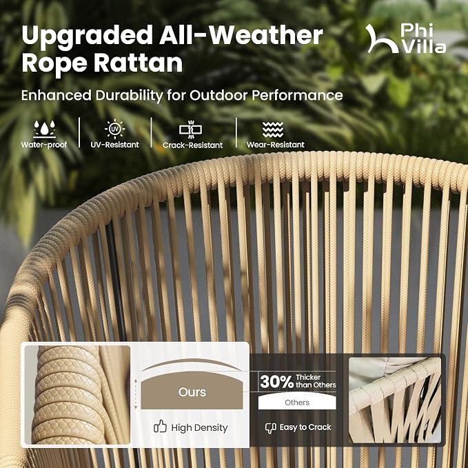 PHI VILLA 9 Pieces Outdoor Dining Set - Image 3