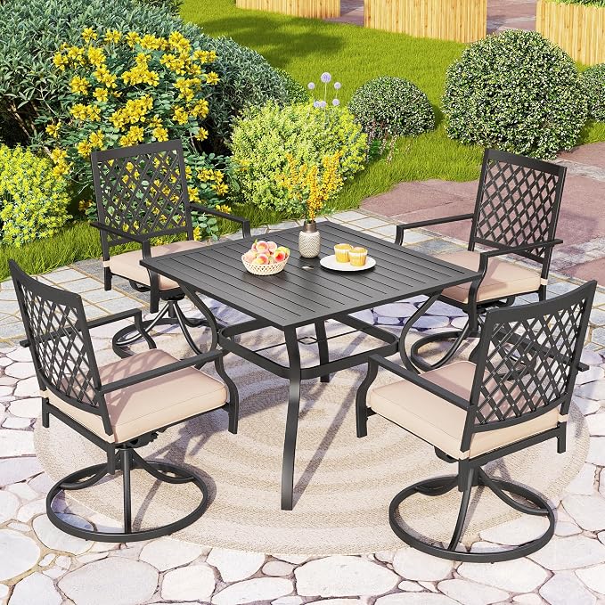 PHI VILLA 5 Pieces Outdoor Dining Set - Image 2