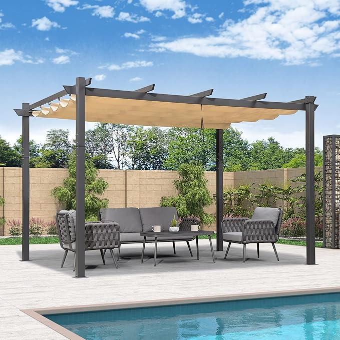 PURPLE LEAF 11' X 13' Outdoor Pergola by PURPLELEAF