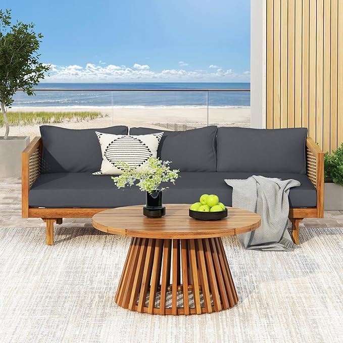 Christopher Knight Home Claremont Patio Sofa and Coffee Table Set, 2 Piece - Image 5