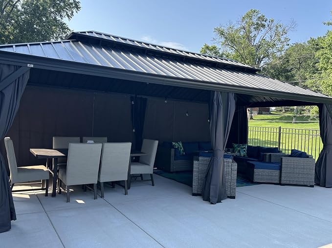 PURPLE LEAF 12' X 24' Large Gazebo by PURPLELEAF