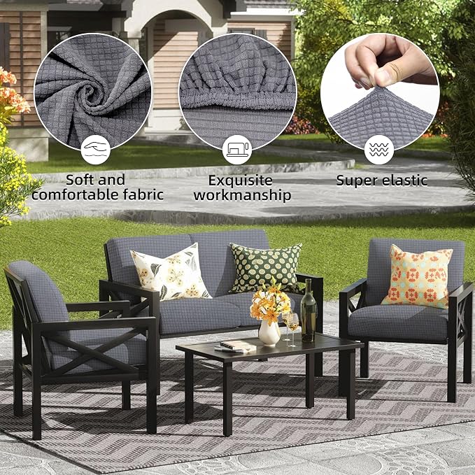 Outdoor Cushion Covers Set, Replacement - Image 3