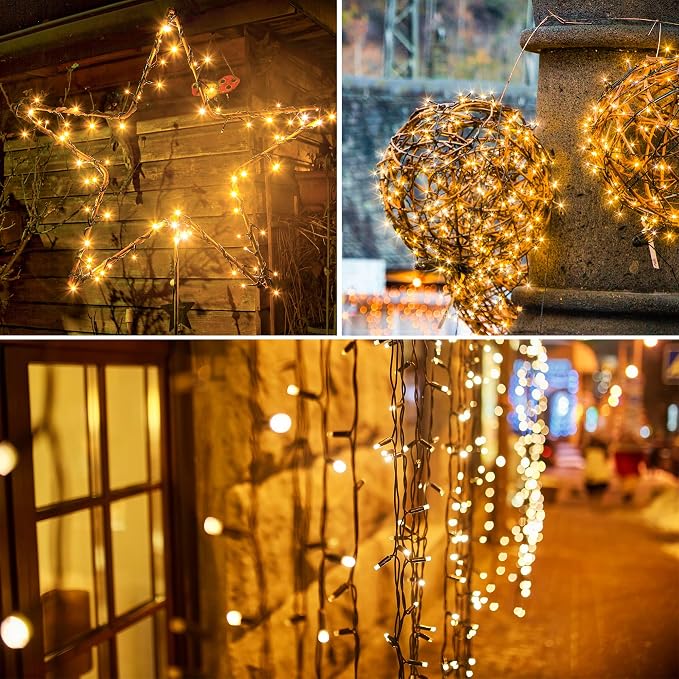 Solar String Lights for Outside, 39Ft 100 LED Solar String Lights Outdoor - Image 6