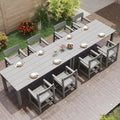 10-Piece HIPS Patio Dining Set for 8 Person Outdoor Dining Sets by JOCOEVOL