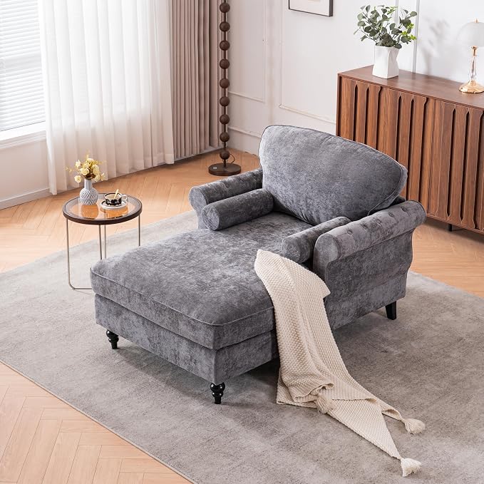 GDFStudio Chenille Recliner Sofa Chair by GDFStudio