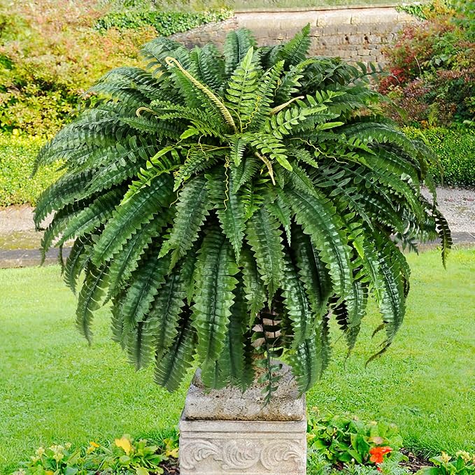 MARTINE MALL 2Pcs 48'' Fake Ferns Look Real Artificial Ferns - Image 8