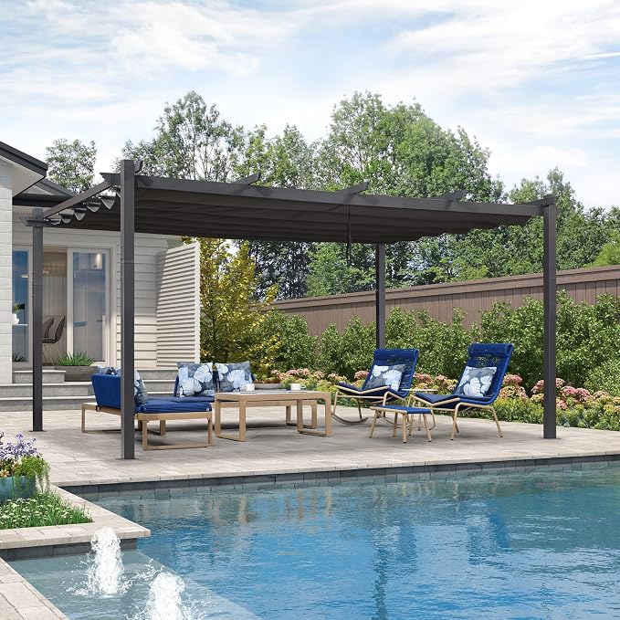 PURPLE LEAF 12' X 16' Outdoor Pergola by PURPLELEAF