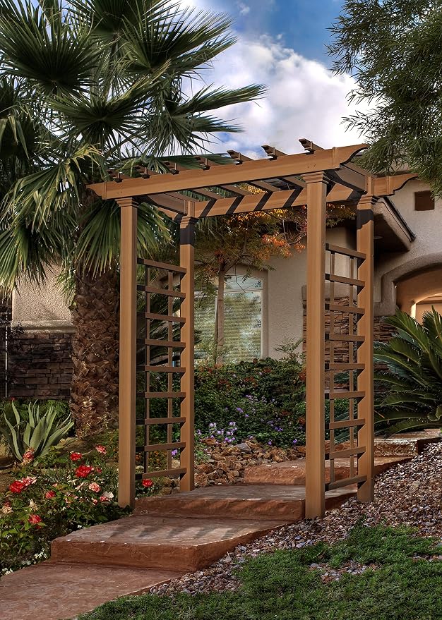 vita Carolina 57 inchW x 88 inchH Composite Vinyl Arbor - Image 4