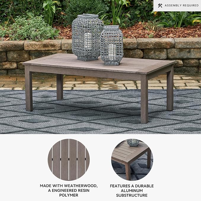 Signature Design by Ashley Hillside Barn Contemporary Weather Resistant Outdoor - Image 4
