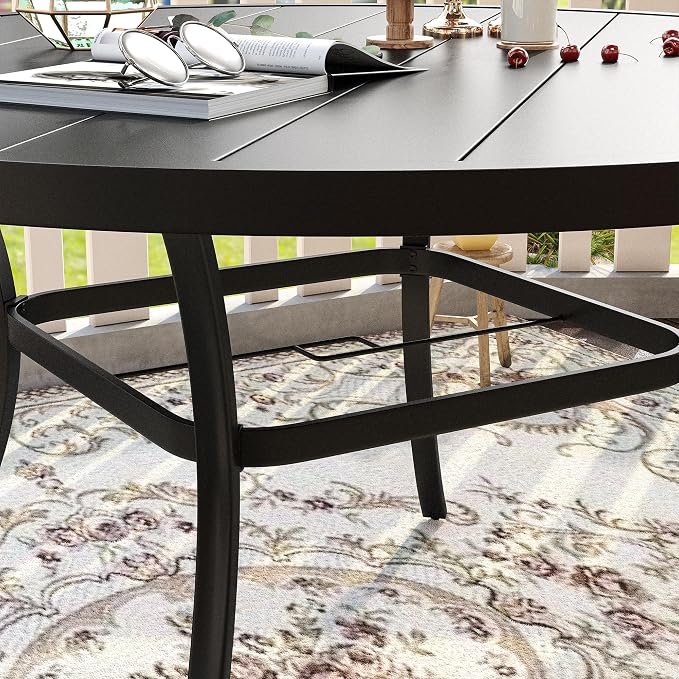 VICLLAX Patio Dining Set for 8, Outdoor Furniture Set Includes 53" Round Patio - Image 2