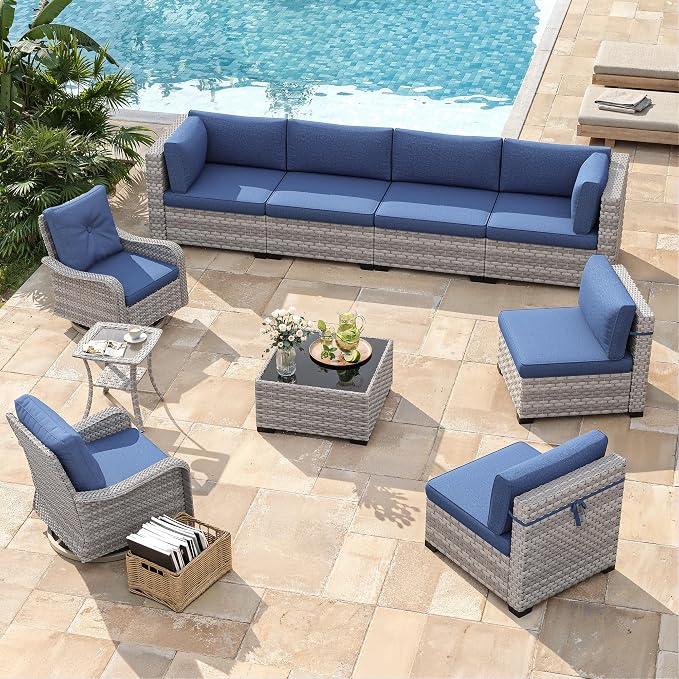 8-Seat Modern Patio Furniture Set - Image 2