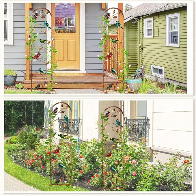Blulu 4 Pack Metal Garden Trellis - Image 5