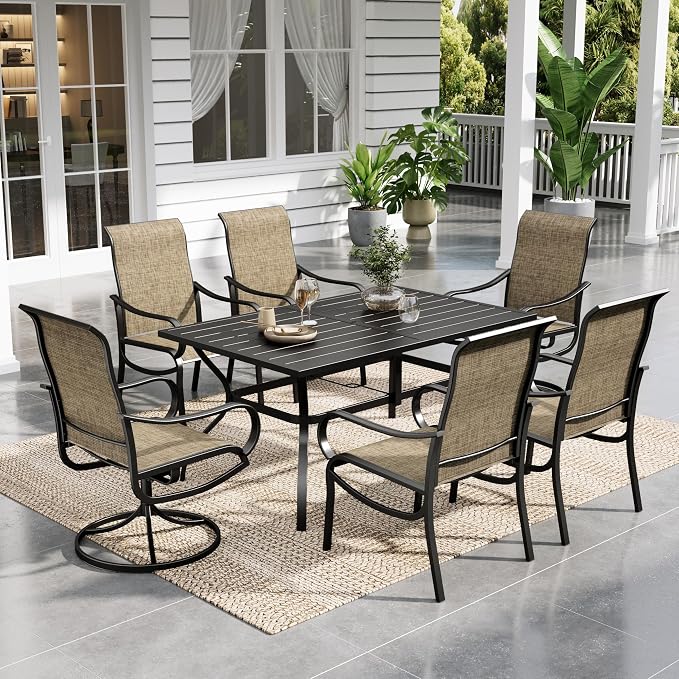 Sophia & William Patio Dining Set Outdoor Dining Set Patio Table and Chairs Set by SophiaWilliam