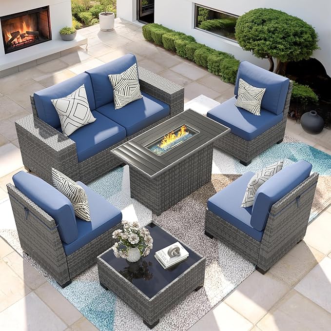 7 Piece Patio Furniture Set by VonzoyHome