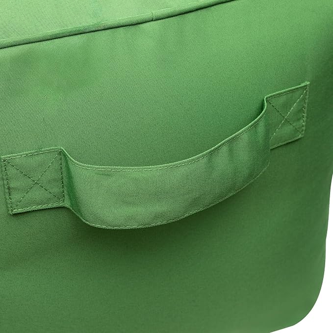 QILLOWAY Indoor/Outdoor Inflatable Stool, Ottoman Pouf Cube 16", All Weather - Image 4
