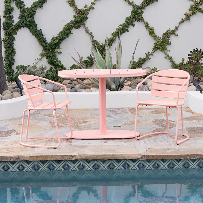 Christopher Knight Home Adley Outdoor Bistro Set, 3-Piece Bistro Table and - Image 3