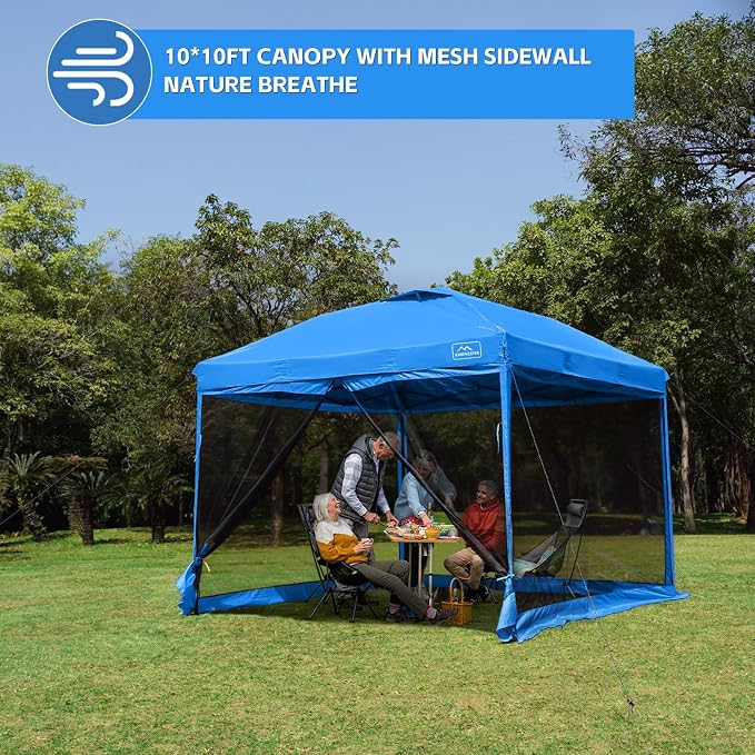 KAMPKEEPER 10x10 Pop-Up Canopy Tent, Waterproof, Portable Shade - Image 9