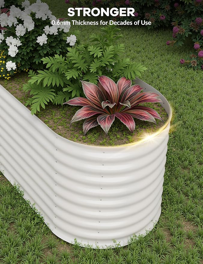 GarveeLife 8x2x2 ft Galvanized Raised Garden Bed - Image 6