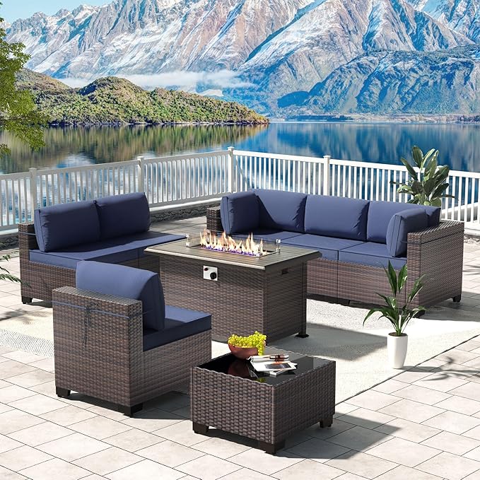 Kullavik 8 Pieces Outdoor Patio Furniture Set by KULLAVIK