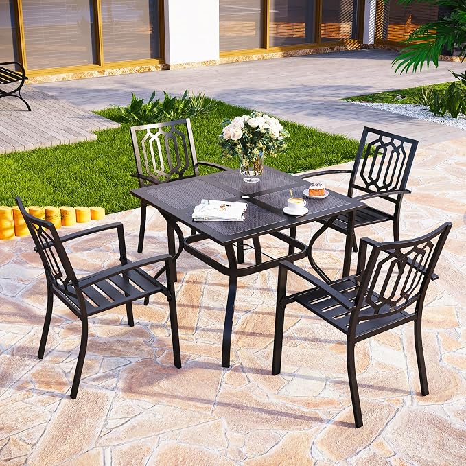 PHI VILLA 5 Pieces Outdoor Dining Set - Image 2