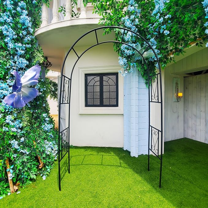 Iron Pergola Arbor Practical, Garden Arbor Arch, Metal Trellis Archway - Image 7