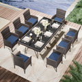 Kullavik 10-Piece Outdoor Dining Set Patio Rattan Furniture Set, Patio Dining by KULLAVIK