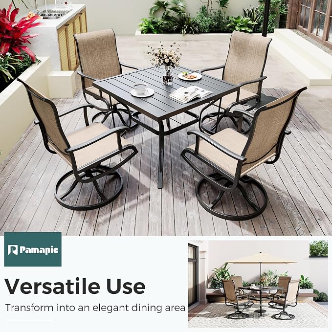 5-Piece Outdoor Dining Set, Patio Furniture Set - Image 6