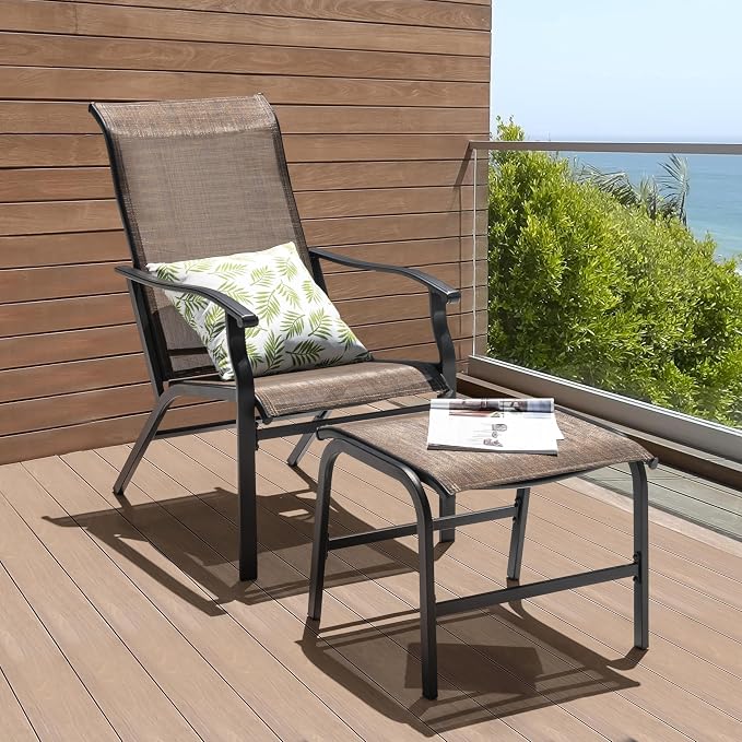NUU GARDEN Outdoor Patio Chaise Lounges Chair, Recliner Chairs by NUUGARDENCORPORATION