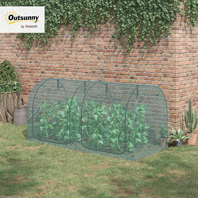 Outsunny 8' x 4' Crop Cage, Plant Protection Tent - Image 2