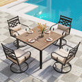 PHI VILLA 5 Pieces Outdoor Dining Set by PHIVILLAThepioneerofcomfortablehouseholdsupplies