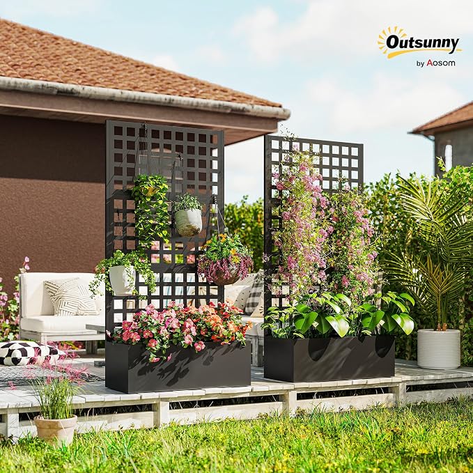 Outsunny Galvanized Raised Garden Bed - Image 2