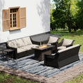 Joyside Wicker Patio Furniture Sets, 6 Pieces Upgraded Large Size Outdoor by Joyside