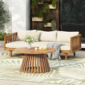 Merax Outdoor Acacia Wood Conversation Set by Merax
