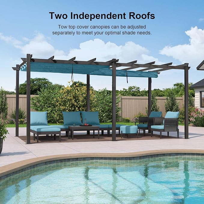 PURPLE LEAF 12' X 18' Outdoor Pergola - Image 2