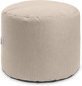 Jaxx Spring Indoor/Outdoor Bean Bag Pouf Ottoman, Sunbrella Flax by Jaxx